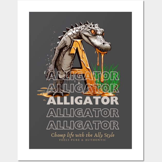 Alligator style Wall Art by J.Tailor